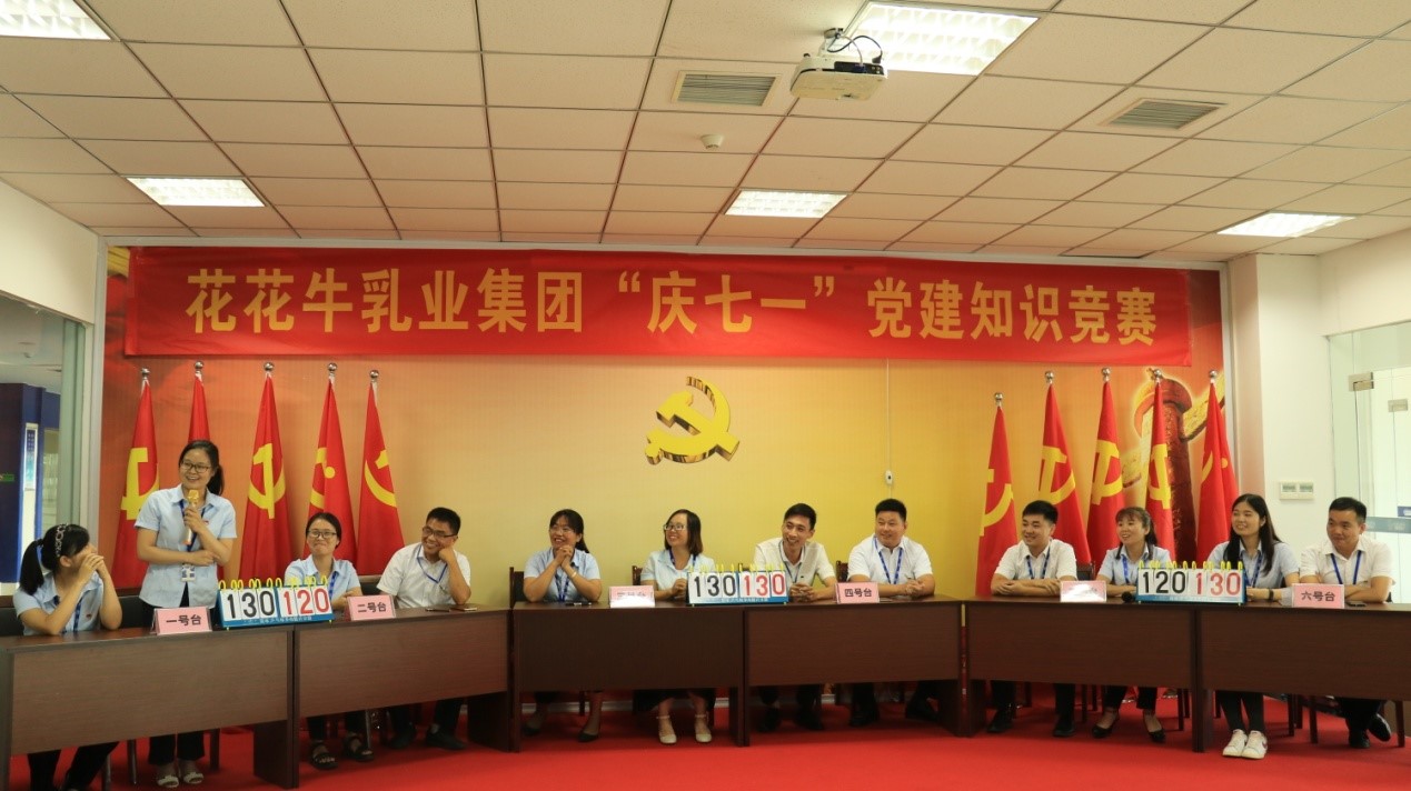 知识竞赛争先锋   比学赶超展风采 —— 开云官方入口_开云（中国）乳业集团党委举办庆 “七一”党建知识竞赛