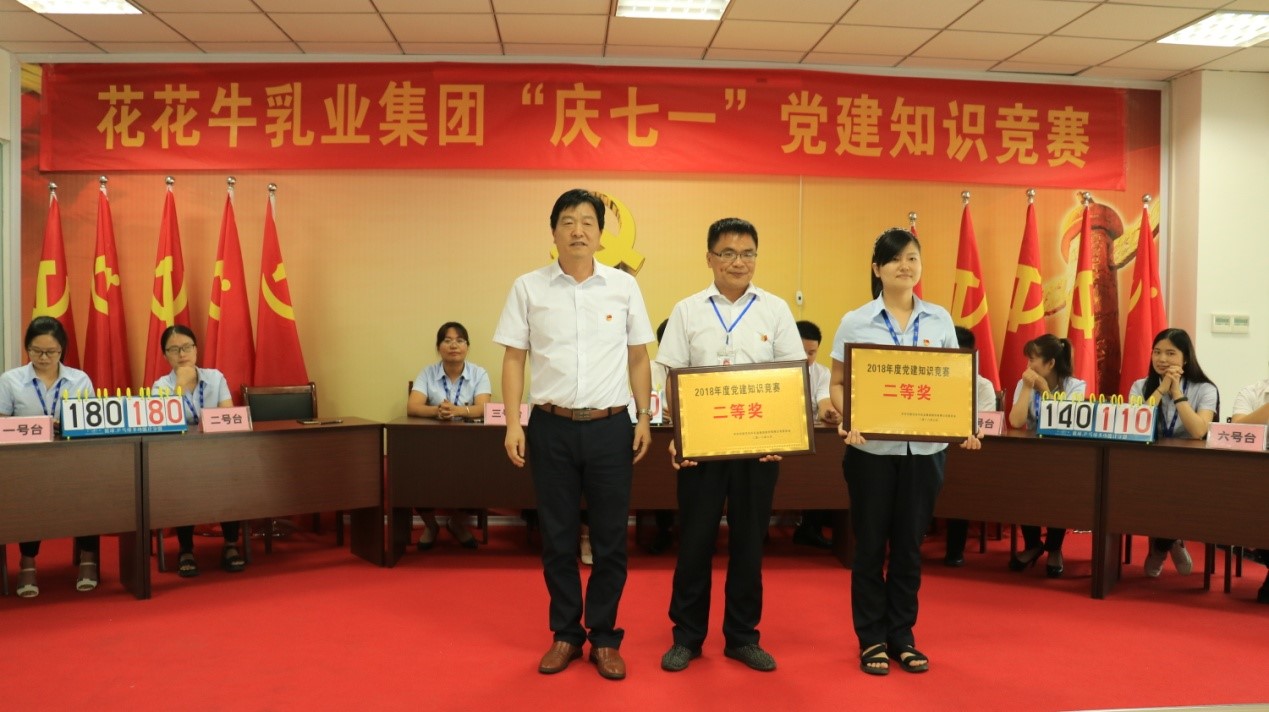 知识竞赛争先锋   比学赶超展风采 —— 开云官方入口_开云（中国）乳业集团党委举办庆 “七一”党建知识竞赛