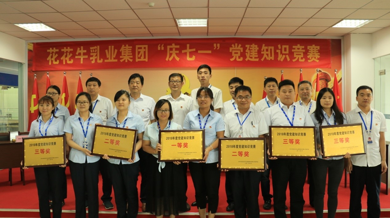 知识竞赛争先锋   比学赶超展风采 —— 开云官方入口_开云（中国）乳业集团党委举办庆 “七一”党建知识竞赛