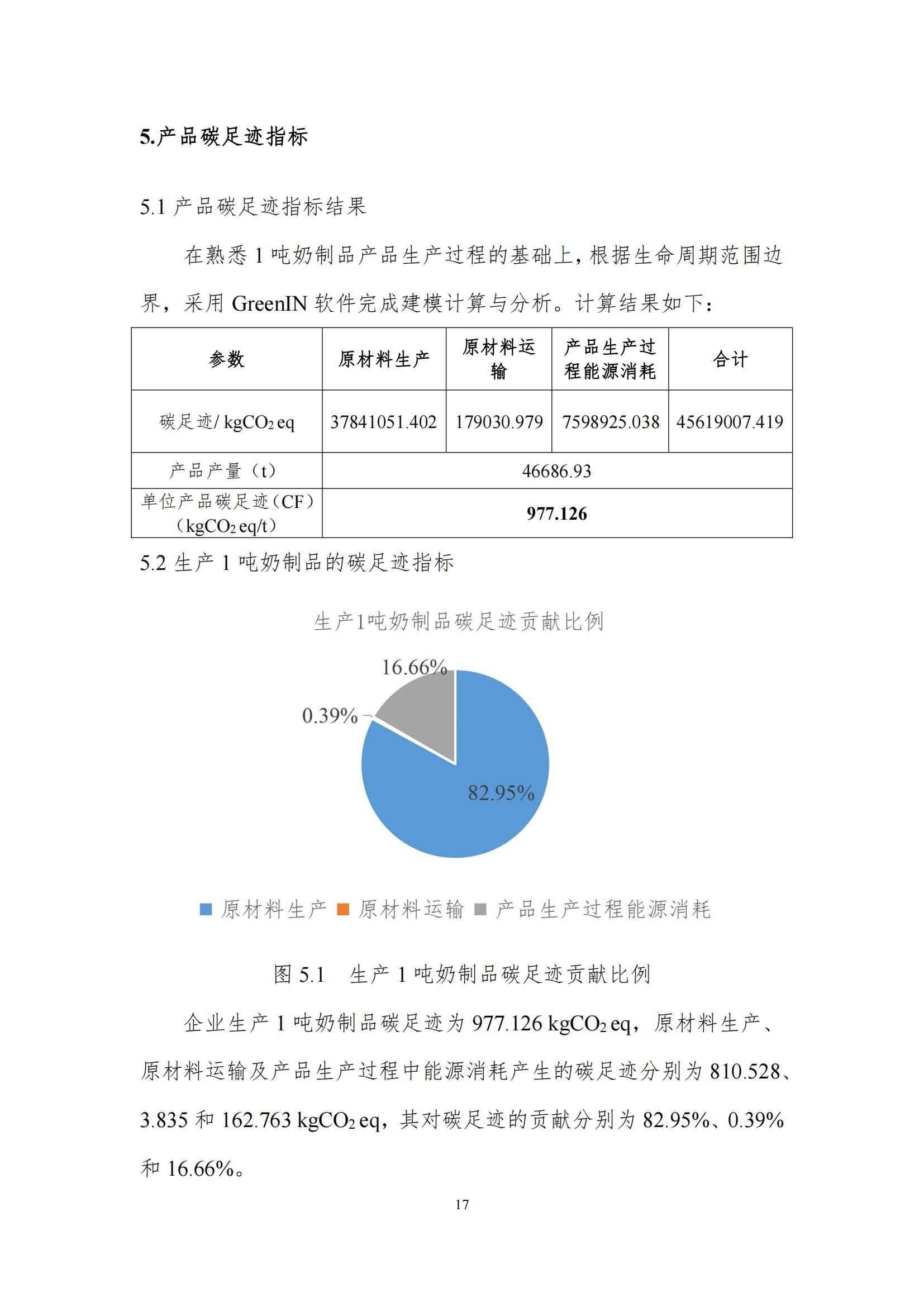 《郑州开云官方入口_开云（中国）乳制品有限公司产品碳足迹报告》公示